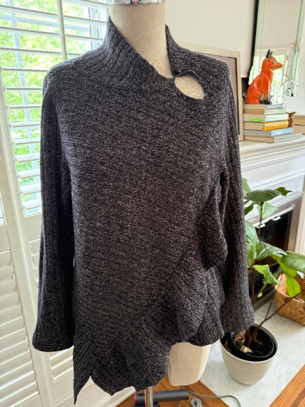 Anthropologie asymmetrical sweater